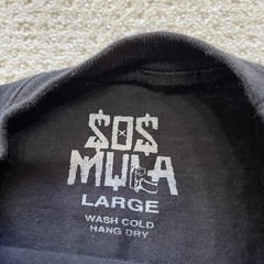 Sosmula Klean Up Krew Men Long Sleeve Shirt Sz Large Graphic Merch Double Sided