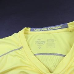 Nike Pro Combat Sleeveless Shirt Men’s Yellow Used Multiple Sizes