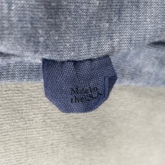 EPTM Men Split Panel T-Shirt Custom Dye Blue Gray Two Tone Streetwear USA M Read