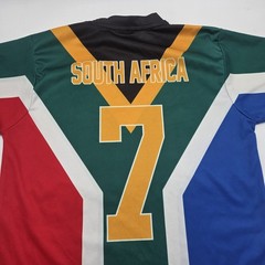 SOUTH AFRICA Flag Shirt Coat Of Arms Men’s Small Sport Vintage Jersey Full Print