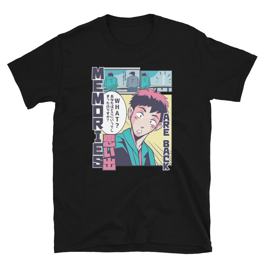 Romantic Anime Romance Memories Comic Book Style T-Shirt