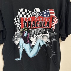 Vintage Rob Zombie Dragula T-Shirt Size L 1998 Winterland 90s metal band white z