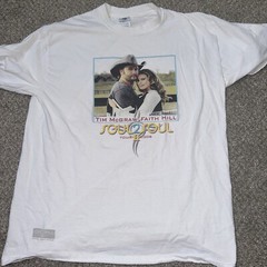 Tim McGraw Faith Hill Shirt Soul 2 Soul Concert Tour 2006 cities White Medium