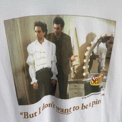 Vintage Seinfeld T-shirt I Don’t Want To Be A Pirate Puffy Shirt Episode Large