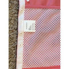 HORSSLE Shoulder Surgery Snap Side Mesh T-Shirt Coral Pink Short Sleeve XL