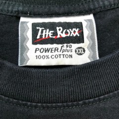 Vintage Skull Playing Card T Shirt Mens 2XL Black The Roxx Double Sided Y2K Tee