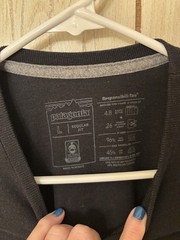 Patagonia Black Short Sleeve Tee with Small Chest Logo