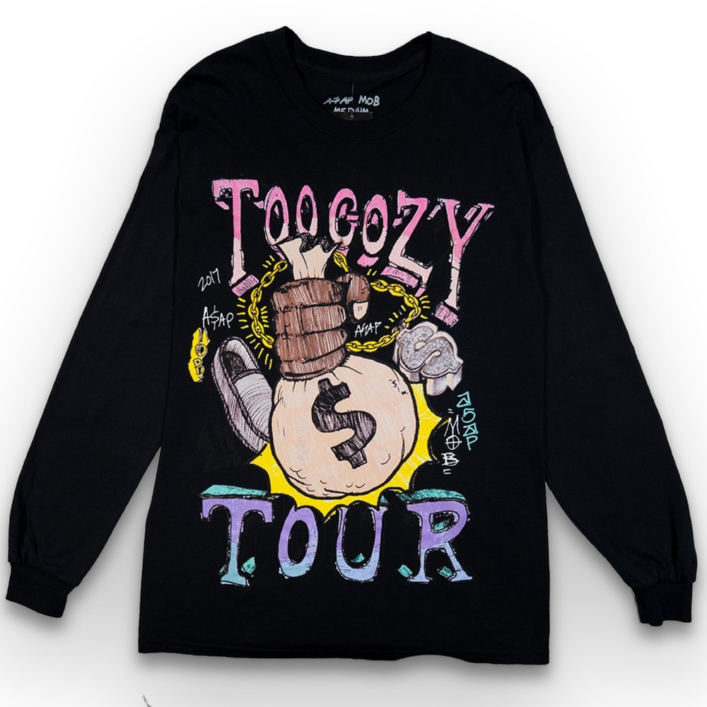 Brand New Asap Rocky / A$ap Mob 2017 Too Cozy Tour Long Sleeve T Shirt