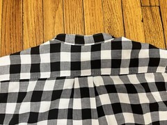 Vintage Fritzkittel Black/White Checkered Shirt Dress Maxi Women’s XL