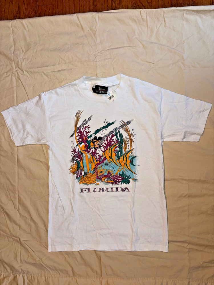 Vintage Disney Originals Florida Diamond Dust Single Stitch T-Shirt – NEW