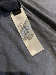 Diesel Grey V-Neck T-Shirt Mens Large Faded Washed Cotton Minimal Designer Casua