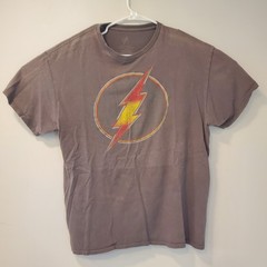 The Flash DC Comics Tshirt Men’s Lg Thunderbolt DC Comics Super Hero