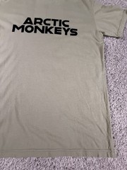 Arctic Monkey North American Tour Rock Green T-Shirt Size Medium New