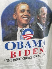 Vintage Barack Obama Joe Biden President 2009 T Shirt Size XL