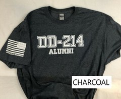 DD-214 Alumni Military T-shirt. Perfect For Marines, Army, Navy Air-force 120G