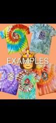 5 XL Unisex Tie Dye T-Shirts Bundle Handmade Ice Dye Lot, Unique One of a Kind
