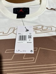 Nike Men’s Size XXL Air Jordan MJ MVP AOP LS TOP SAIL Tee Shirt Brown FV7239-133