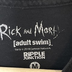 Men’s Adult Swim Rick and Morty Size M Adult Swim Black Pocket T-shirt