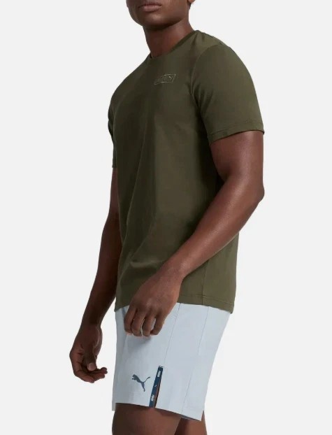 Puma Men’s Logo Active Tee Shirt Stretch Green Size XL- 1865556 – No Tag