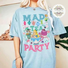 Vintage Mad Tea Party Alice in Wonderland Shirt, Girl Trip Shirt