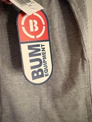 B.U.M. Equipment Men’s Gray Graphic Logo Cotton Crew Neck T-Shirt XXL