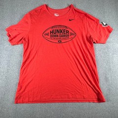 Nike Georgia Bulldogs Mens Red Athletic Cut Graphic T-Shirt 3XL UGA Dawgs