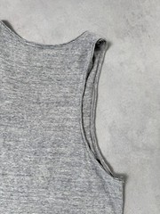 Allsaints Figet Vest Cotton Men Tank Top Sleveless T Shirt Size M Grey