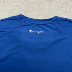Champion Double Dry 516374 Mens XL Blue L/S Polyester/Spandex Performance Shirt