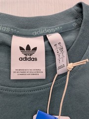 New Men’s Adidas Trefoil Essentials Tee Shirt Sz Small Mens Preloved Teal TShirt
