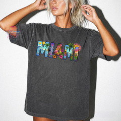 Miami T-shirt, Miami Beach Vacation T-shirt, Florida Travel T-shirt, Printed T-s