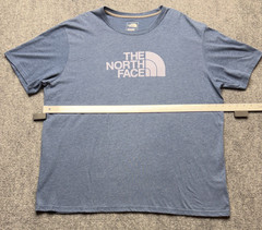 The North Face T-Shirt Men’s XXL Blue Gray Short Sleeve Logo Tee Standard Fit