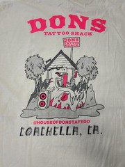 Don’s Tattoo Shack T Shirt Mens 3XL Coachella CA Tattoo Shop Dinosaur Graphic