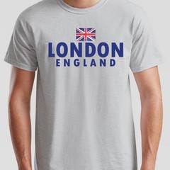 London England Union Jack Flag Cities Travel Mens T-Shirt Womens Tee