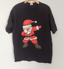 Dabbing Santa Claus Christmas T-Shirt Unisex Funny Xmas Dab Dance T-Shirt Large