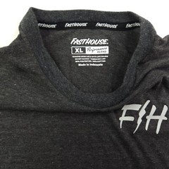 Fasthouse FH Performance Blend Crewneck Tee Shirt Dark Gray Heather XL