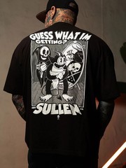 Sullen Men’s Guess What Short Sleeve Standard T-shirt Cartoon Tattoo Style Tee