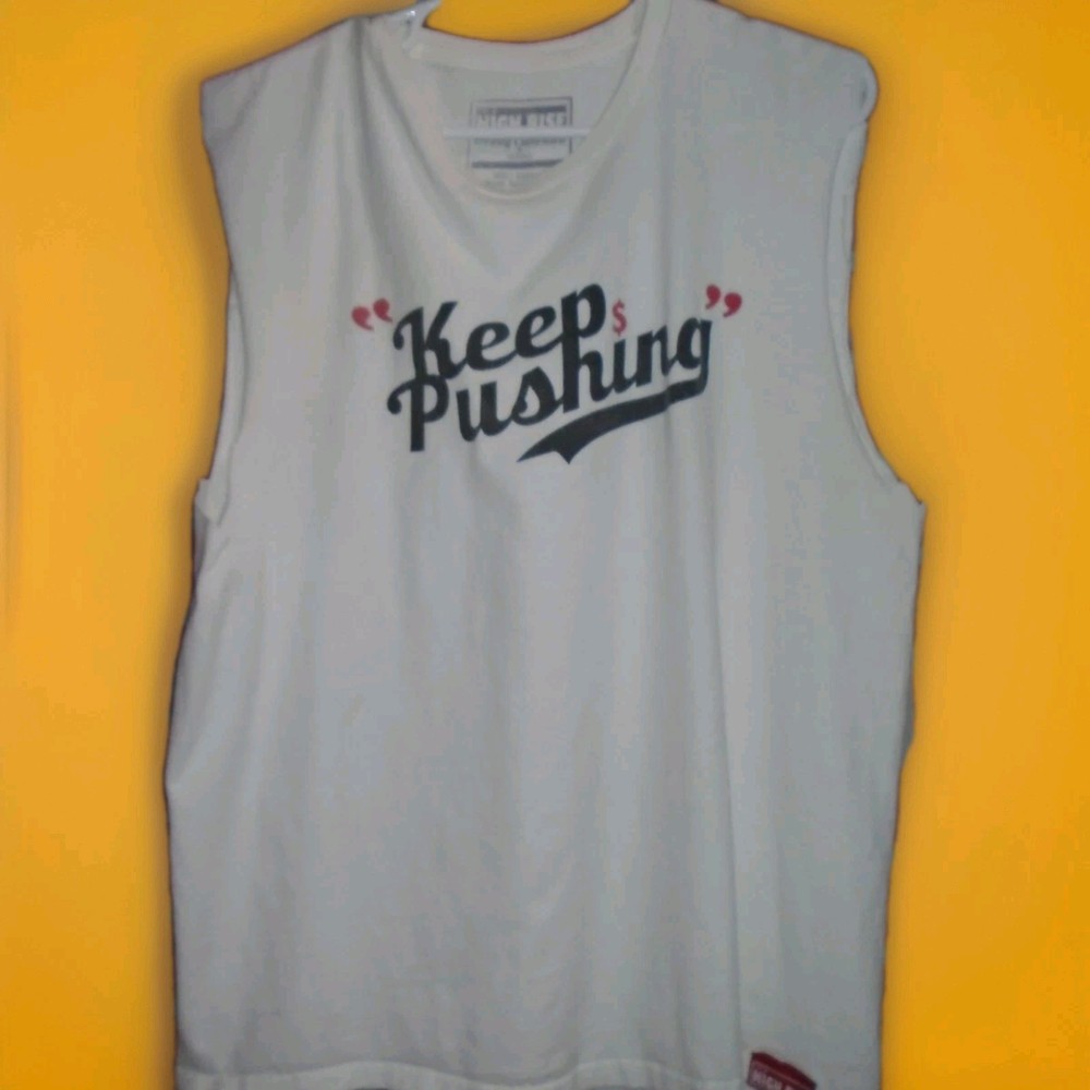 HIGH RISE MENS “KEEP PUSHING” MENS TANK TSHIRT SIZE XL