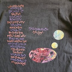 Soundgarden Superunknown European Tour ’94 Print Tshirt Tee Faded Black XL