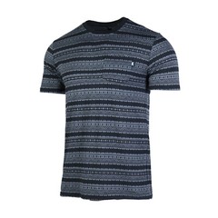 Men’s Casual Stripe Cotton Top Breathable Crew Neck T-Shirt Short Sleeve Tee