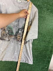 Vtg 90s Acid Washed Tie Dyed Cowboy T Shirt Western Ragtops Sportswear Art XL