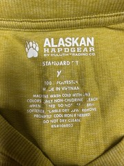 Alaskan Hardgear Men’s XL Standard Fit Yellow Polyester Knit Crew Neck T-Shirt