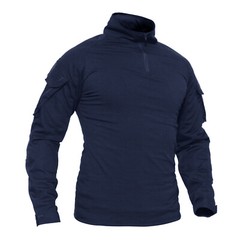 Mens Tactical T-Shirt Long Sleeve Casual Work Rip-Stop Outdoor Hiking Sport Tops