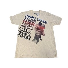 Mighty Fine wrestling AOP tee Lucha Vs El Matador 2005 Vintage Rare Sz L