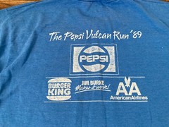 Vintage 1989 Vulcan Run T Shirt Size Large* Birmingham AL Marathon Single Stitch