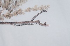 Vintage Wolf Graphic Shirt Mens Large White Wildside Single Stitch 90’s Nature