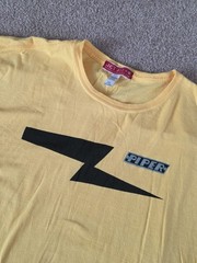 Jet A-1 Red Canoe Piper Cub T-Shirt Mens 2XL Yellow Black Bolt