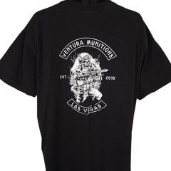 Ventura Munitions T Shirt Mens Size 2XL Black Skeleton Soldier 2nd Amendment
