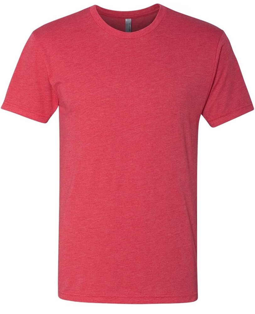 NEW Next Level 6010 Men’s Triblend Crew Tee Shirt Small Unisex Vintage Red