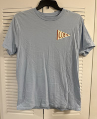 Costa Men’s T-Shirt Blue L Born on the Water Graphic Logo Crew Neck Cotton