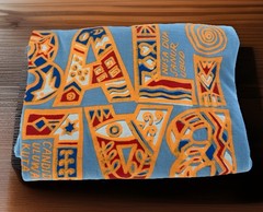 NWOTs Gift Tourist T-Shirt-Bali Ubud, Nusa Dua Indonesia-Tribal Motifs- Blue XXL